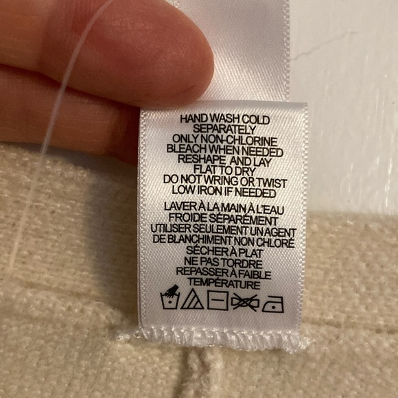 Wynne Lounge, P/L Ivory Button Down, Women's Oversized Sweater - Picture 6 of 7